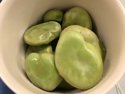 作り置き!そら豆の塩茹で